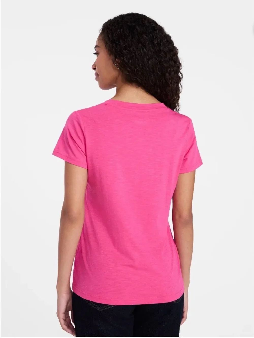 Women's Slub V Neck Short Sleeve T-Shirts 3-Pack Size XXL - Picture 9 of 9